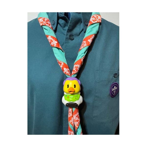 space-ranger-duck-woggle neckerchief woggle
