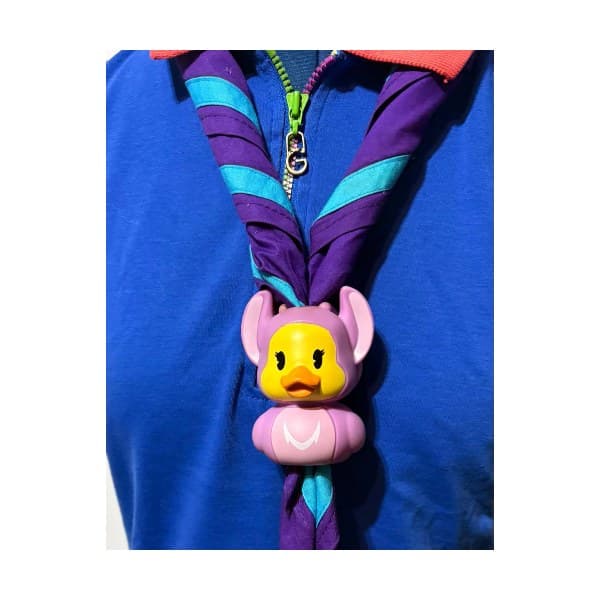 Pink Alien Duck Woggle neckerchief woggle